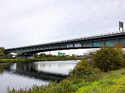 <div>A59 mit „erheblichen Mängeln“: Autobahnbrücke in Duisburg wird nun monatlich geprüft</div>