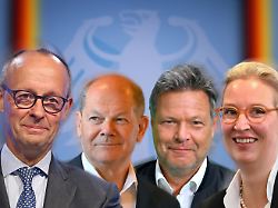 Weidel, Merz, Habeck, Scholz: RTL lädt zu Vierer-Duell der Kanzlerkandidaten ein
